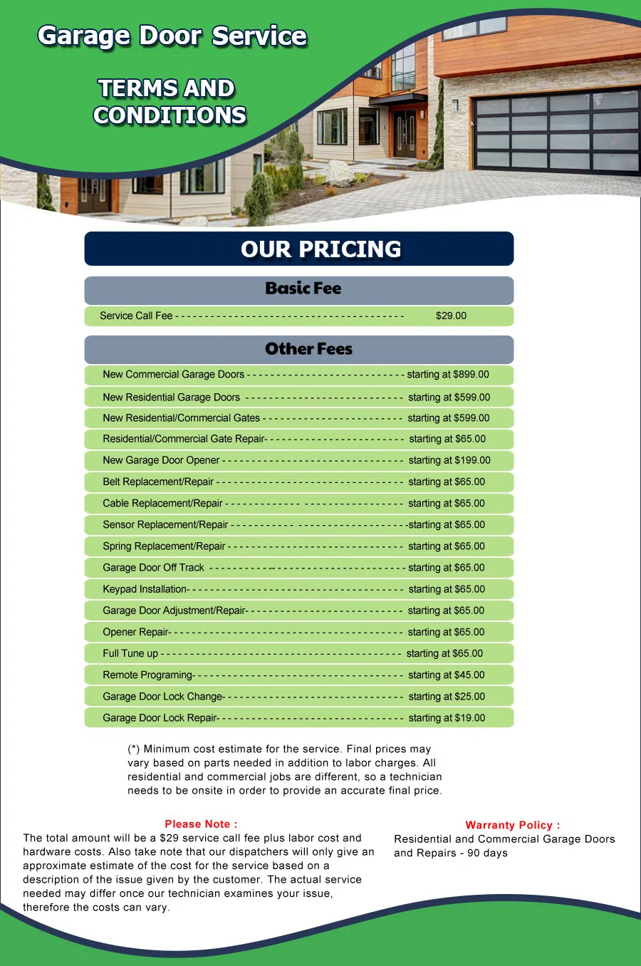 Neighborhood Garage Door Garland, TX 972-538-2329